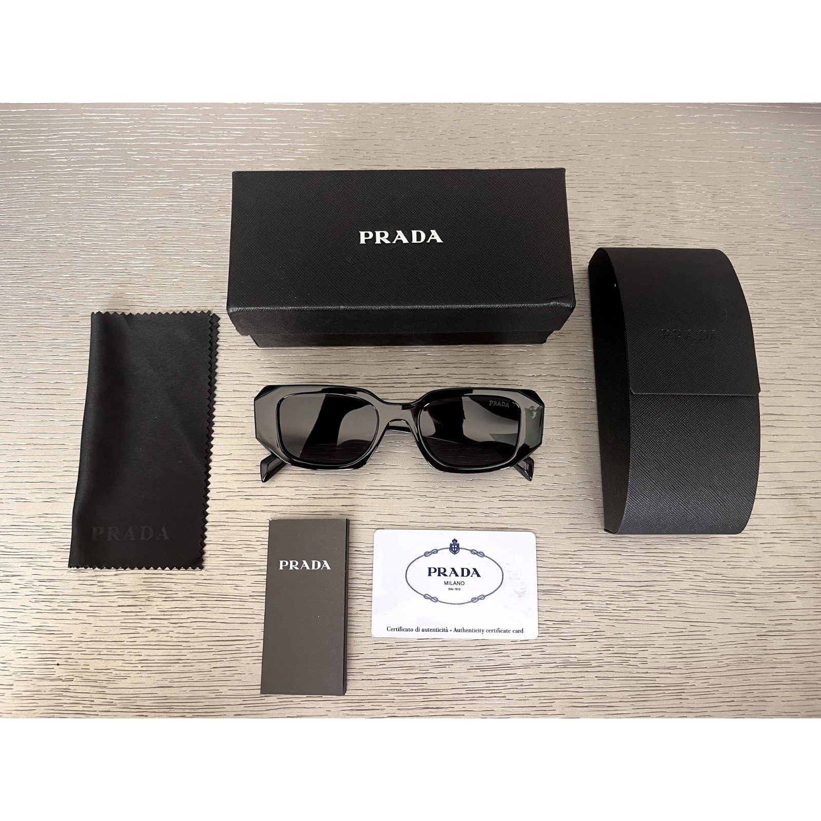 Prada Black Sunglasses Brand New With Complete Accessories